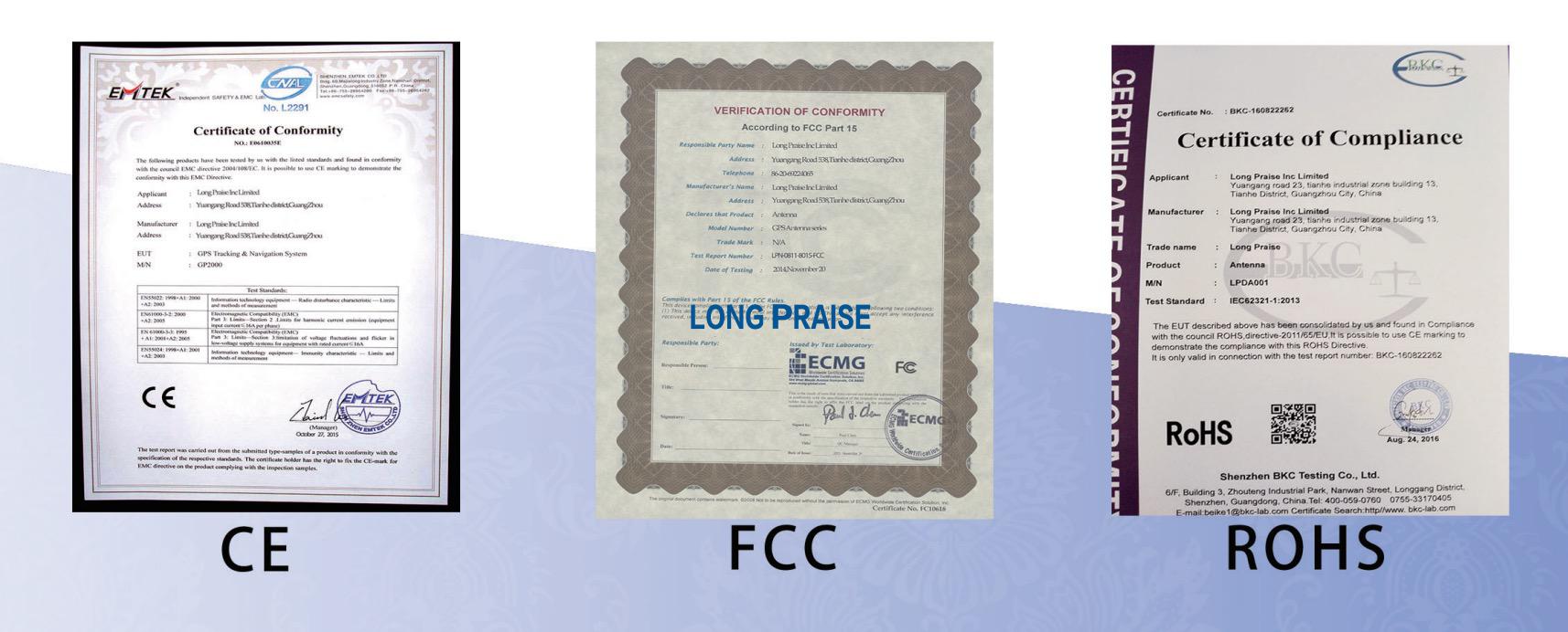 long praise certificate