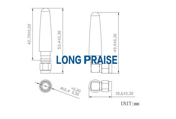 External GSM Rubber antenna SMA connector LPGM010